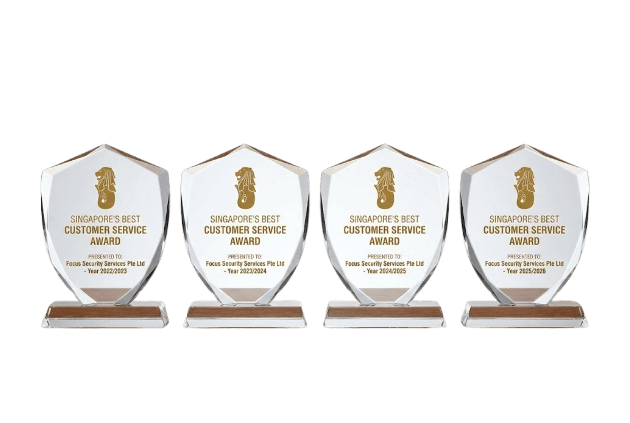 Singapore's Best Customer Service Trophy Focus Security